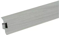 Плинтус ПВХ Идеал Комфорт 282 Палисандр серый 2200х55х22 мм
