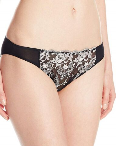 Кокетливые трусы-бикини с низкой посадкой (Размер: L) (Цвет: черный)