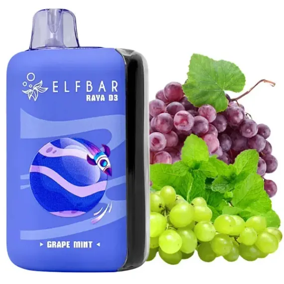 ELF BAR RAYA D3 - Grape Mint (5% nic)
