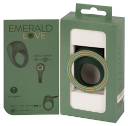 Зеленое эрекционное виброкольцо Luxurious Vibro Cock Ring