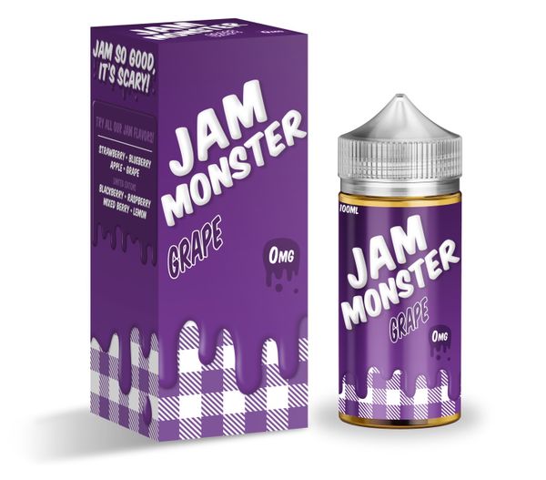 Купить Жидкость для электронной сигареты JAM MONSTER Original - Grape (100ml)