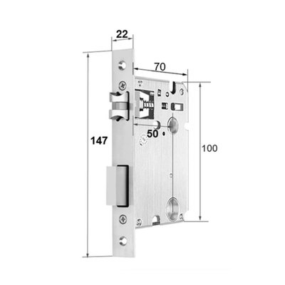 Распашная мортиза без цилиндра 50/147 TTLOCK