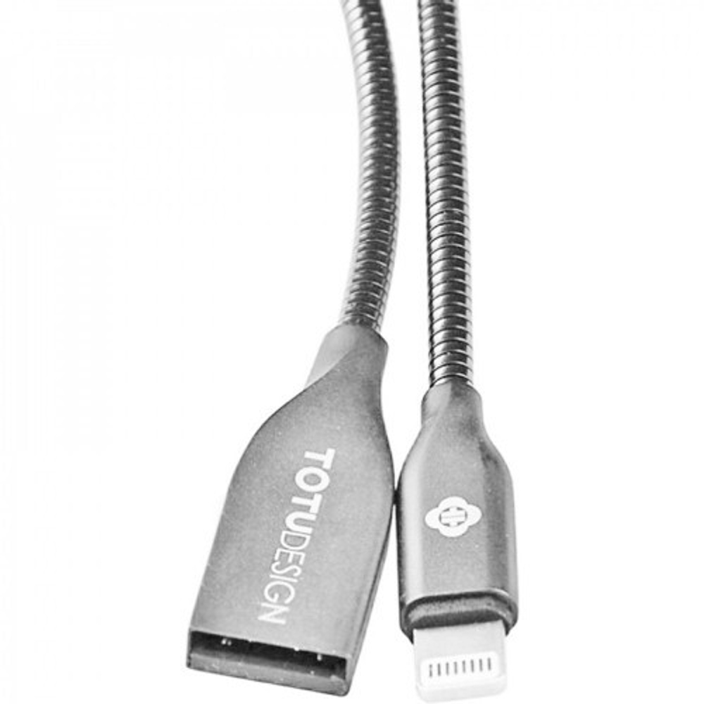 USB cable Lightning  iOS 1.2m (totu) grey