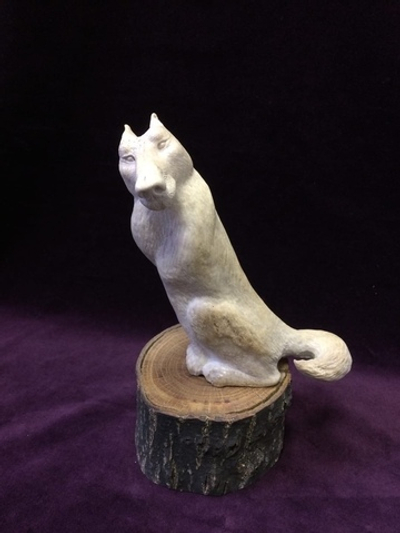 Скульптура "Мудрость", рог лося