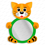 Зеркало фигурное Котик М45