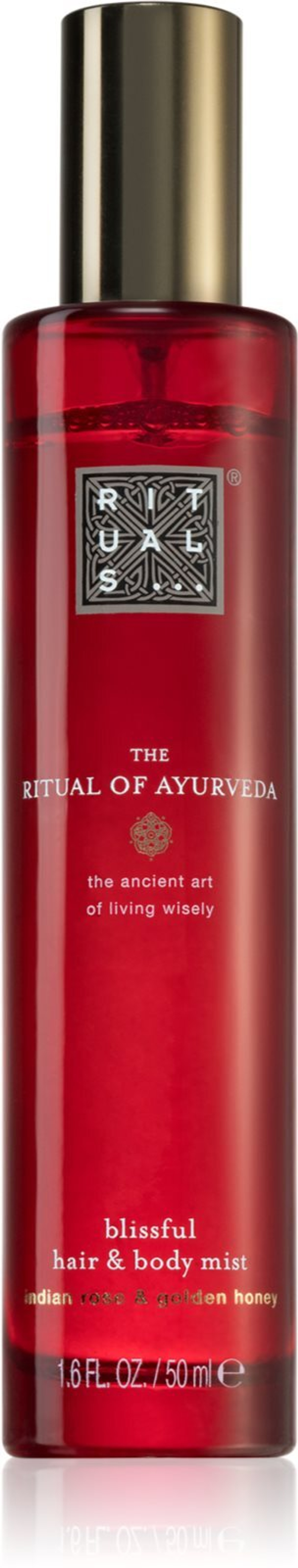 Rituals The Ritual Of Ayurveda - спрей для тела и волос /  Indian Rose & Sweet Almond Oil 50  ml  / GTIN 8719134098648