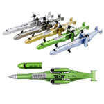 Ручка гелевая, Basir, синие чернила, серия "Реактивный самолёт", в форме самолёта, 30 шт