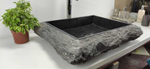 Раковина из мрамора Rectangle Erozy Black  SM-61050 60*50*15