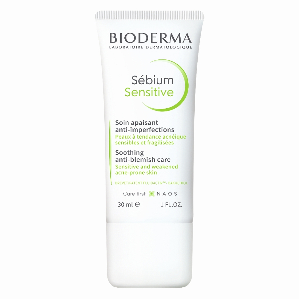 BIODERMA SEBIUM Sensitive Успокаивающий, увлажнящий крем для проблемной кожи 30мл.