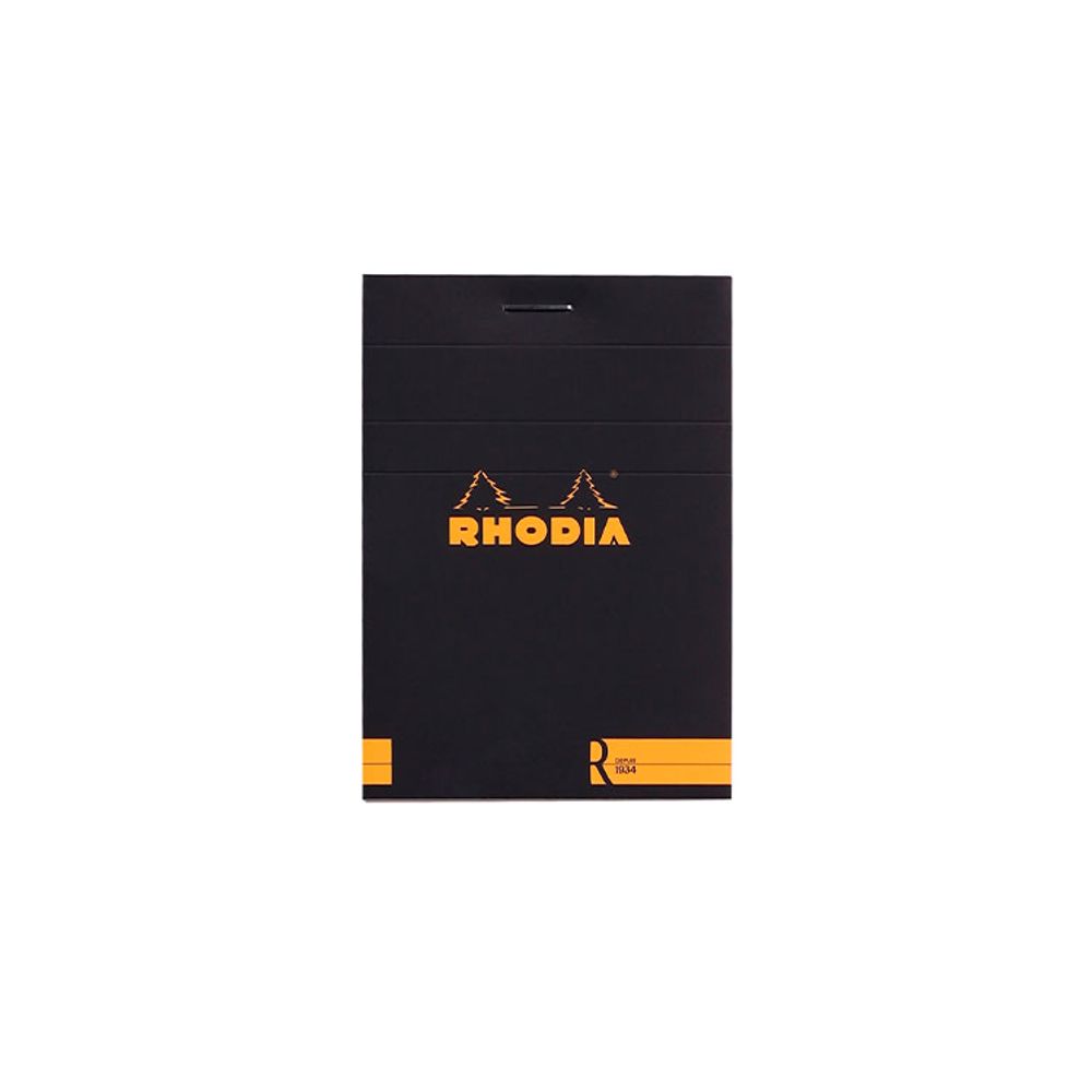Блокнот Rhodia Basics "le R" №11 A7 в линейку 90 гр черный (112012C)