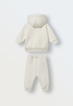 1631-02 Костюм из футера (экрю)