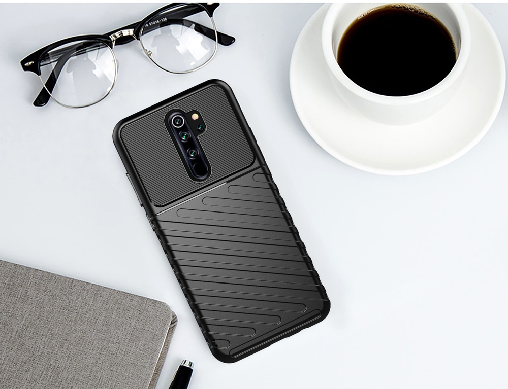 Чехол для Xiaomi Redmi Note 8 Pro цвет Black (черный), серия Onyx от Caseport