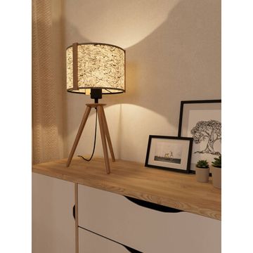 Настольная лампа 1*E27 390324 коричневый/бежевый, зелёный Hontongas Eglo