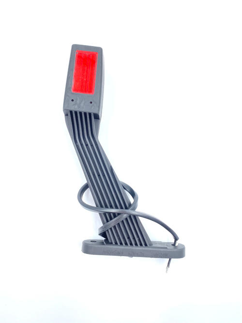 Фонарь 3-х функциональный контурно-габаритный LED, Правый, на косой длинной резиновой ножке с проводом длиной 0,3 м Рог