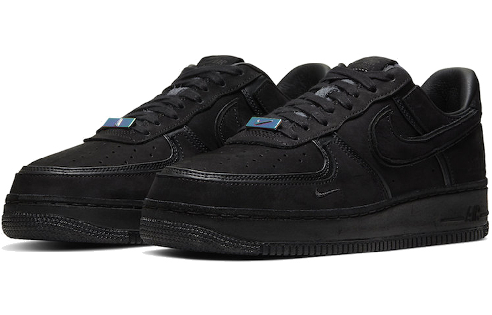 Nike air force 1 low black suede white store