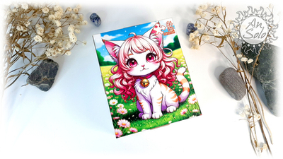 Пазл классический "Розовая киса"