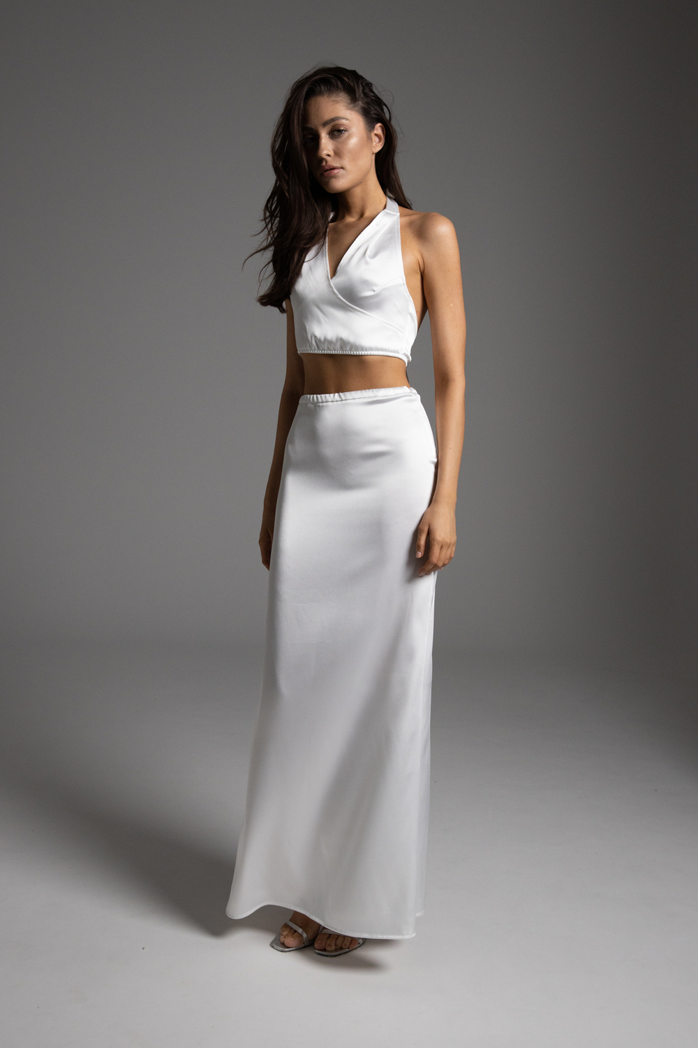 Юбка из атласа