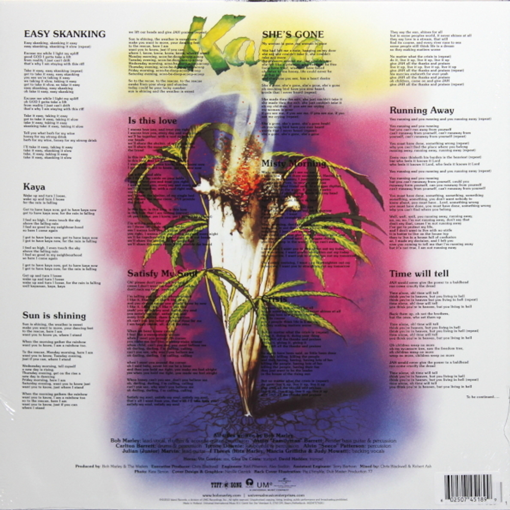 Bob Marley & The Wailers / Kaya (Coloured Vinyl)(LP)