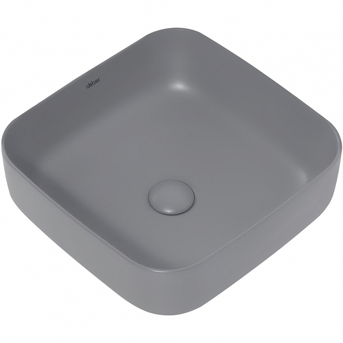 Раковина-чаша Abber Rechteck 39 AC2211MG Серая матовая