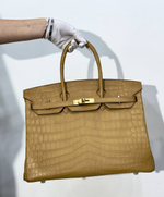 Сумка Hermes из кожи крокодила 35 см, арт. 466224322