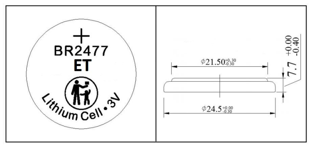 Элемент питания ET BR2477