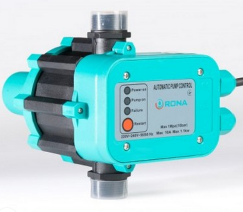 Реле управления насосом LSR-1A TM Rona + кабель 1 м автоматический перезапуск