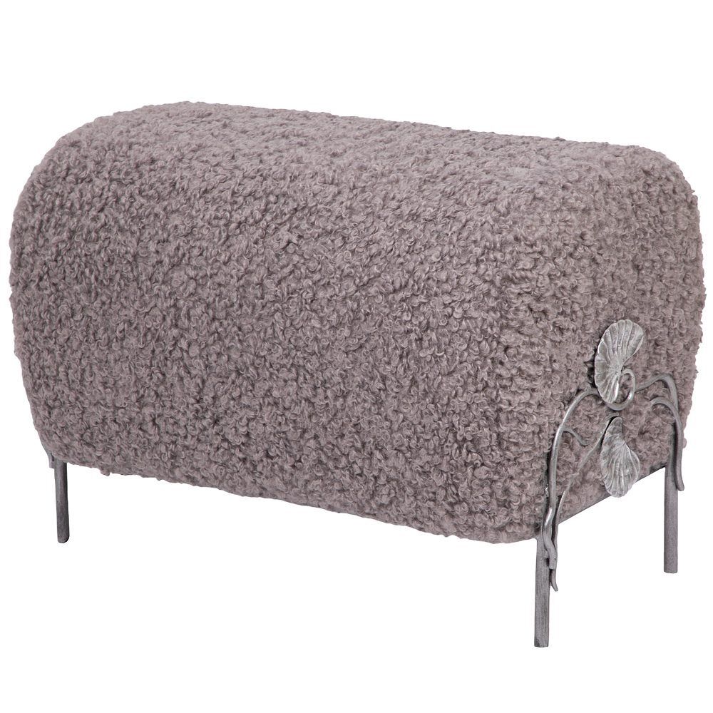 Банкетка Нимфея Серый Античное Серебро