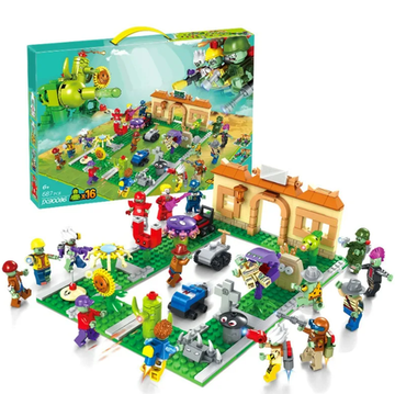 Конструктор " Растения против Зомби : Сумасшедший задний двор " , 687 деталей