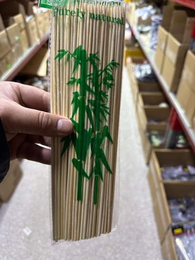 Шпажки деревянные шампура бамбуковые 25 см