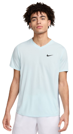 Теннисная футболка Nike Court Dri-Fit Victory Top - glacier blue/light armory blue/black