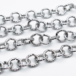 Цепочка, цвет серебро, размер звена 10 мм, цена за отрезок 50 см