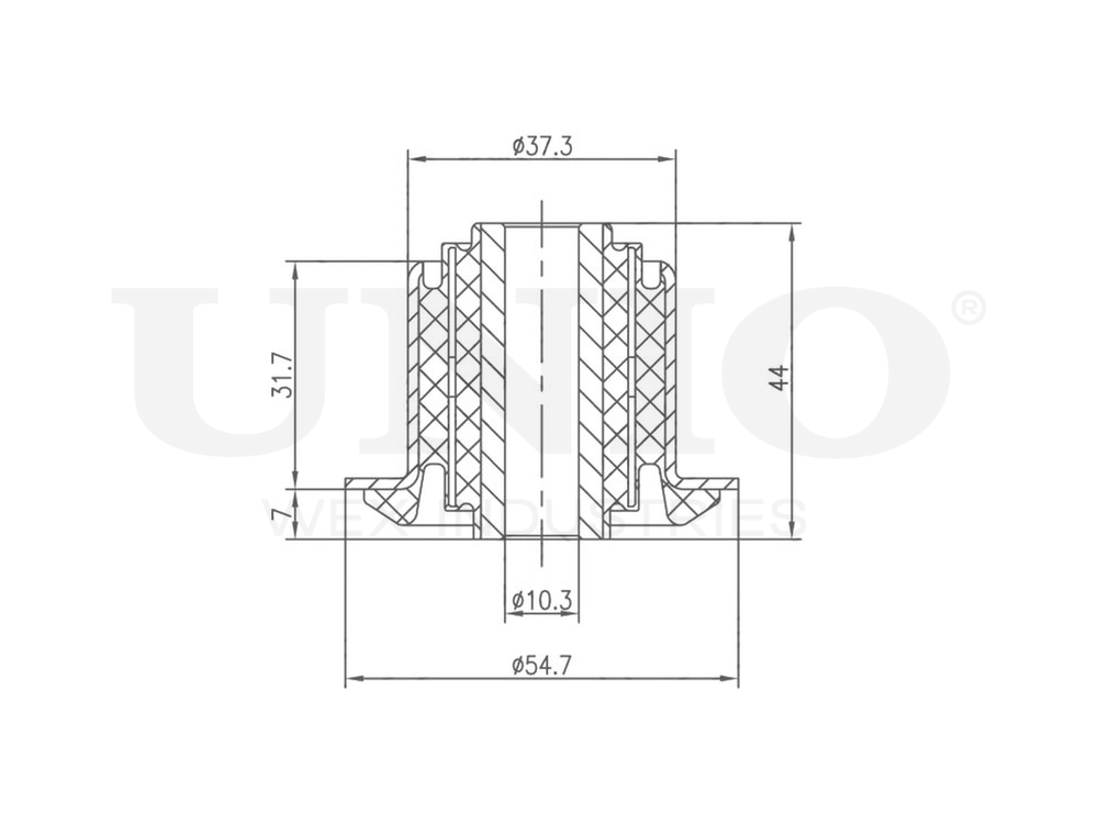 Сайлентблок переднего нижнего рычага UNIO RMP-20016