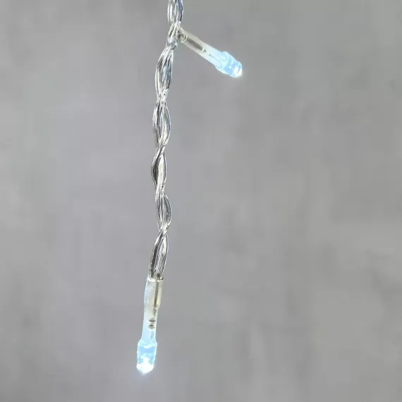 Светодиодная бахрома 4,9*0,5 м., 240 белых LED ламп, прозрачный провод ПВХ, Beauty Led (PIL240-10-2W)