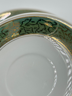 Чайное трио с зелёной каймой