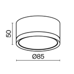 Потолочный светильник Technical C086CL-GX53-SRD-B