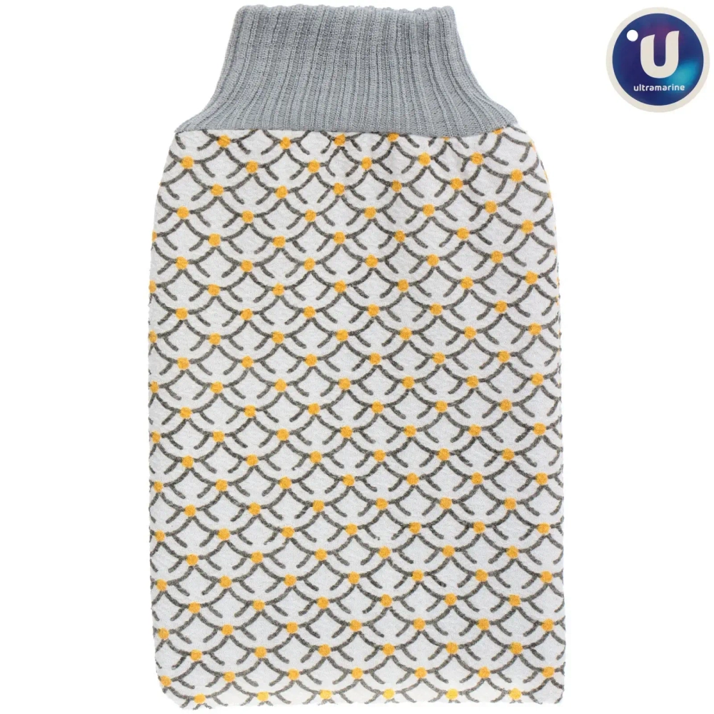 Мочалка - варежка скрaбирующая «Premium - LANPASSO», цвет белый, 24*15см (ZIPпакет)