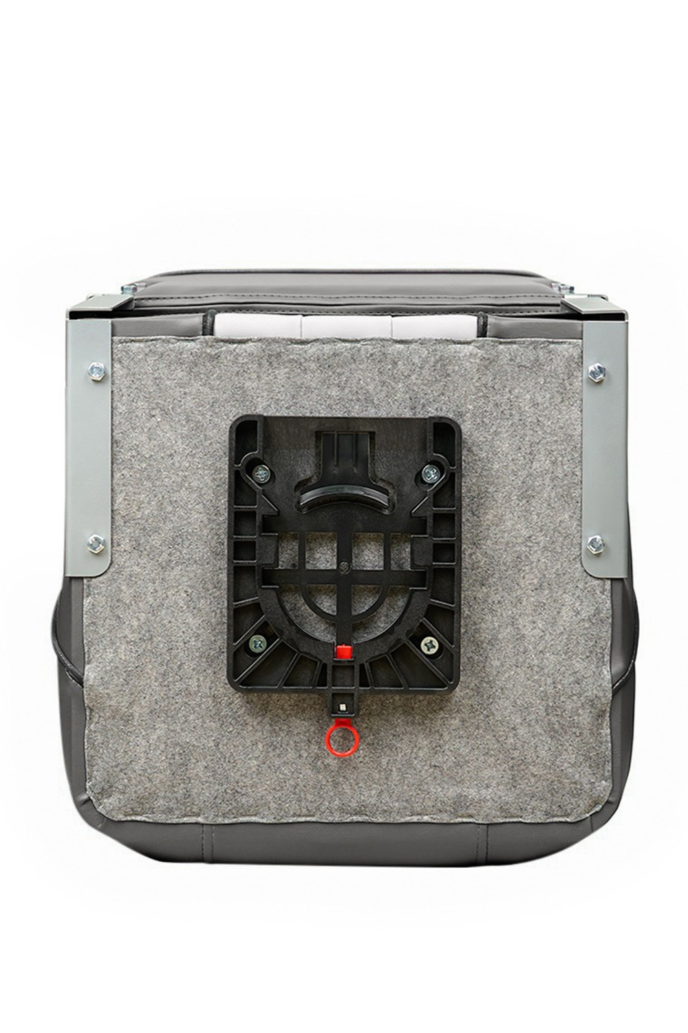 Кресло раскладное поворотное мягкое Люкс темно-серый/серый