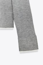 Двухслойный трикотажный свитер - ZARA