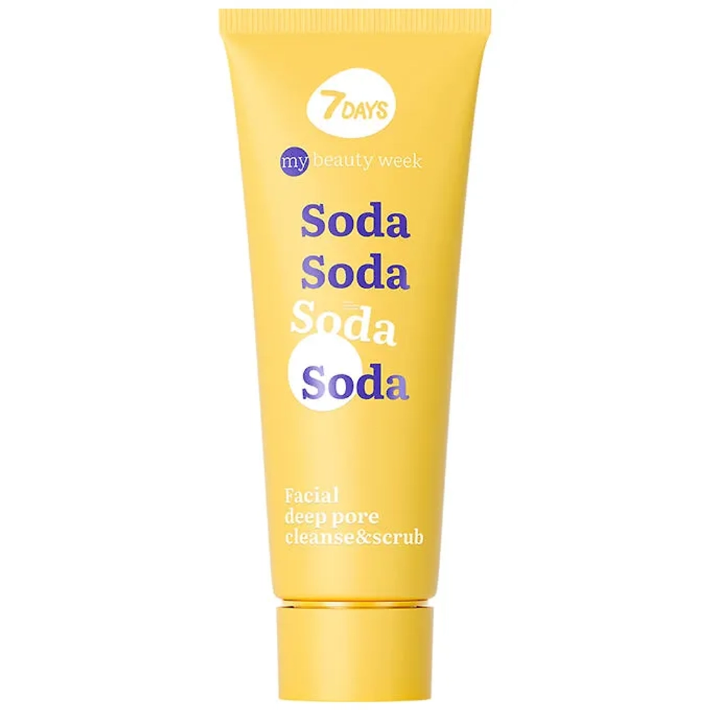 7DAYS MY BEAUTY WEEK Скраб для лица глубоко очищающий SODA, 80 мл
