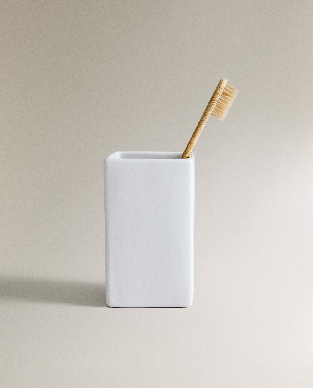 Zara Home стакан для ванной комнаты, фаянс, белый