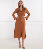 Платье с ремешком chemisier Liu Jo - коричневый(CA4239 T5826)