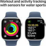 Apple Watch S10 42 mm Jet Black Aluminum Case Sport Band M/L