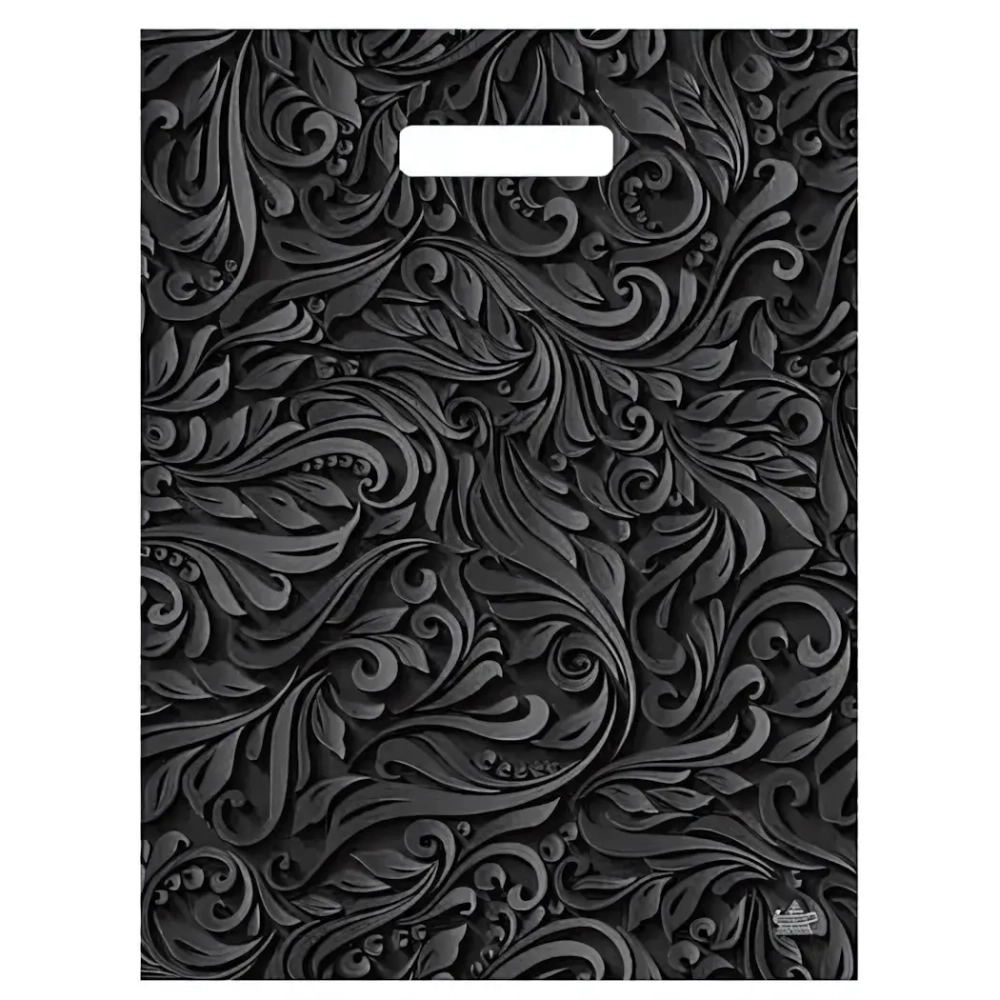 Пакет ПЭ с вырубной ручкой 31х40см (60) (Винтажные узоры) ламинированный Тико (х50/500)