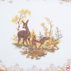 Блюдо овальное Repast Охота красная Мария-тереза 28 см