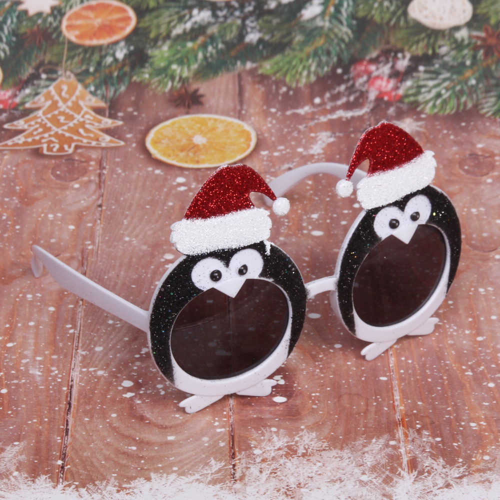 Очки карнавальные «Новогодние пингвины»