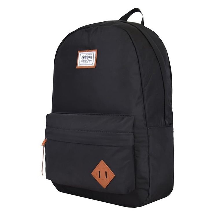 Рюкзак STREET BAGS Гладкий нейлон, черный