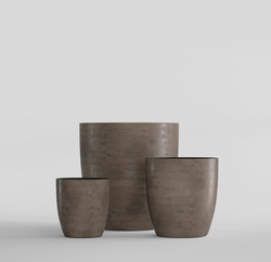 Кашпо, коллекция Concrete (Midnight), форма VASE3