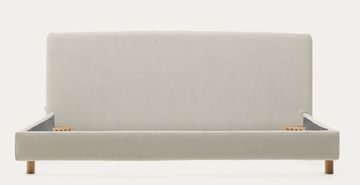 Кровать Valma La Forma из жемчужного шенилла со съемным чехлом для матраса 180 x 200 см