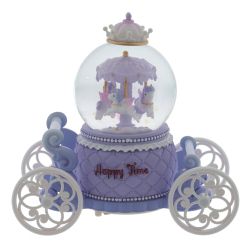 GAEM Фигурка декоративная "Карусель" в стекл шаре (муз, подсвет, вьюга, 2xAAA н/п), D8 см, L17 W9 H17 см