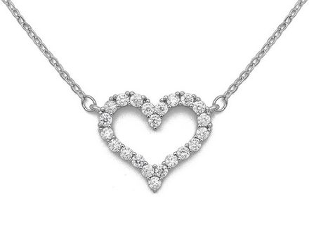 Подвеска Сердце 13мм, на цепочке